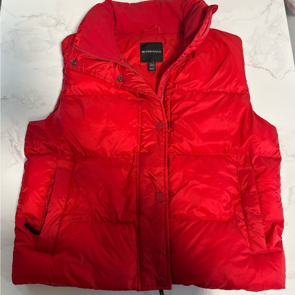 Beyond Yoga Jackets & Blazers - Beyond Yoga Red Puffer Vest